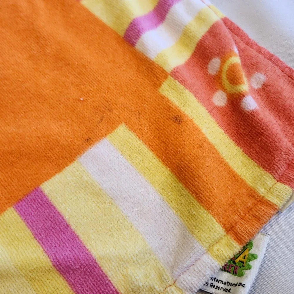 Vintage Dora the Explorer Beach Towel Orange Una Fiesta Vintage Y2K